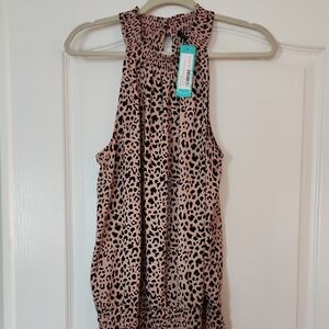 41 Hawthorn Leopard Print Tank Top in Brown and Tan